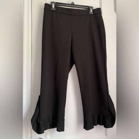 Alfani Dress Up Trousers with Bottom Ruffles and Elastic Waistband, Sz: 12 P - Picture 3 of 14